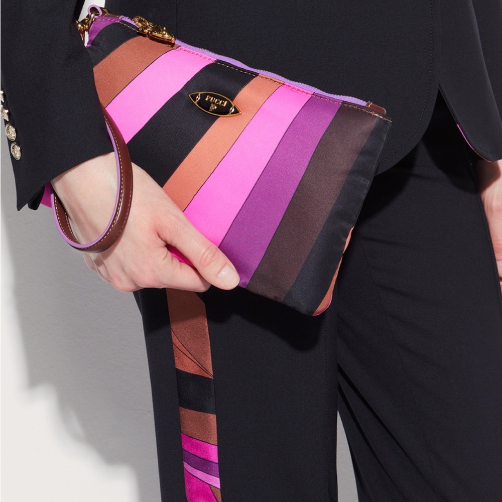 FW 24 Pucci Iride print body suit and Yummy clutch bag. NWT never worn